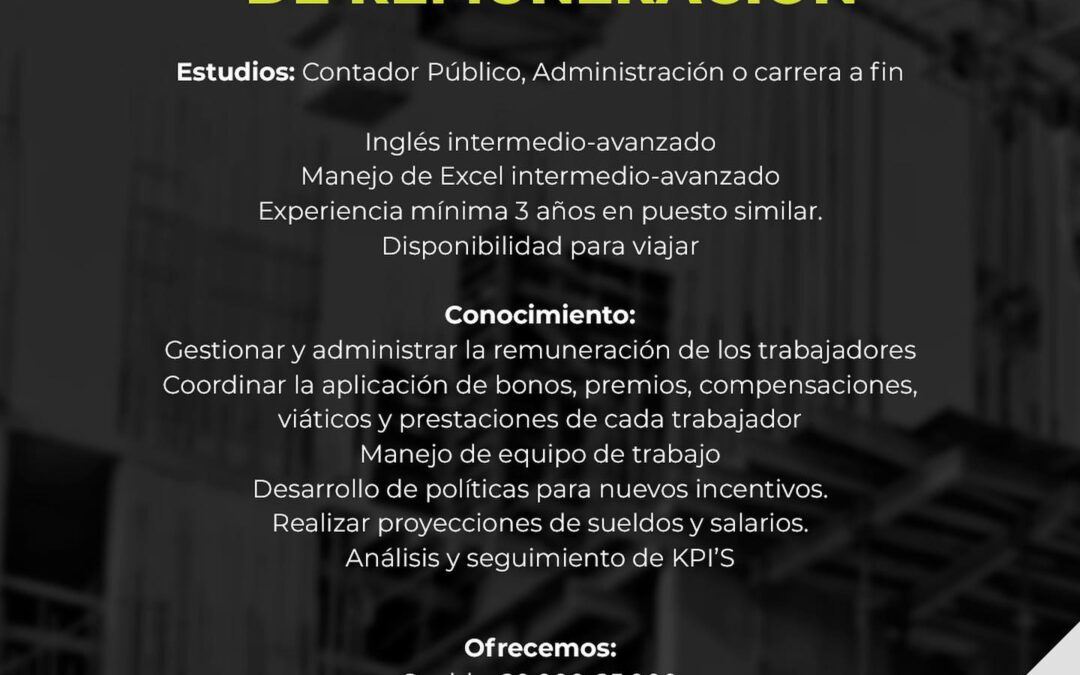 Coordinador de Remuneración 11/11/2022