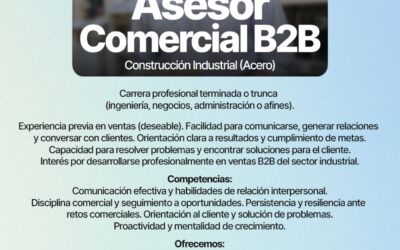 Asesor Comercial B&B Sector Construcción Industrial- Santa Catarina, NL (09/abril/2026)